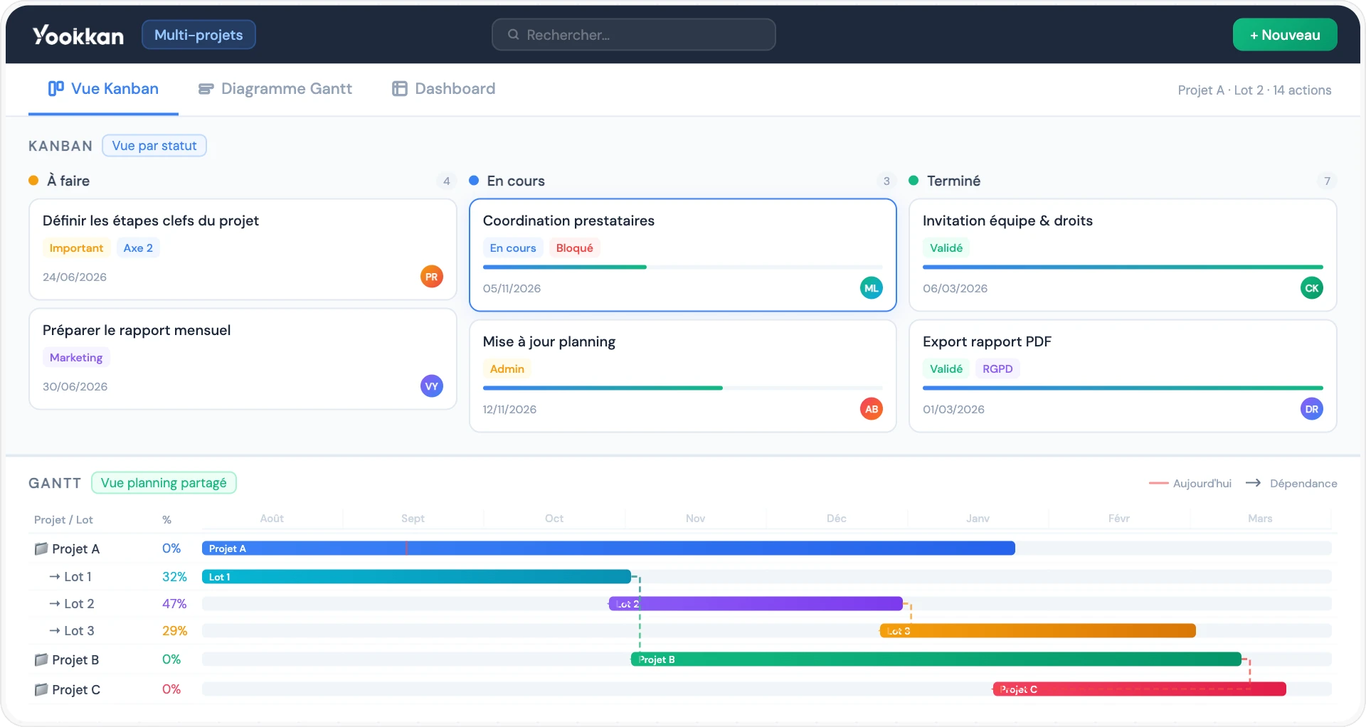 Yookkan – Aperçu de l'application